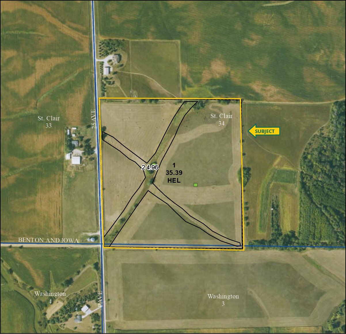 25TH Ave. & Benton-iowa Road Watkins IA 52354
