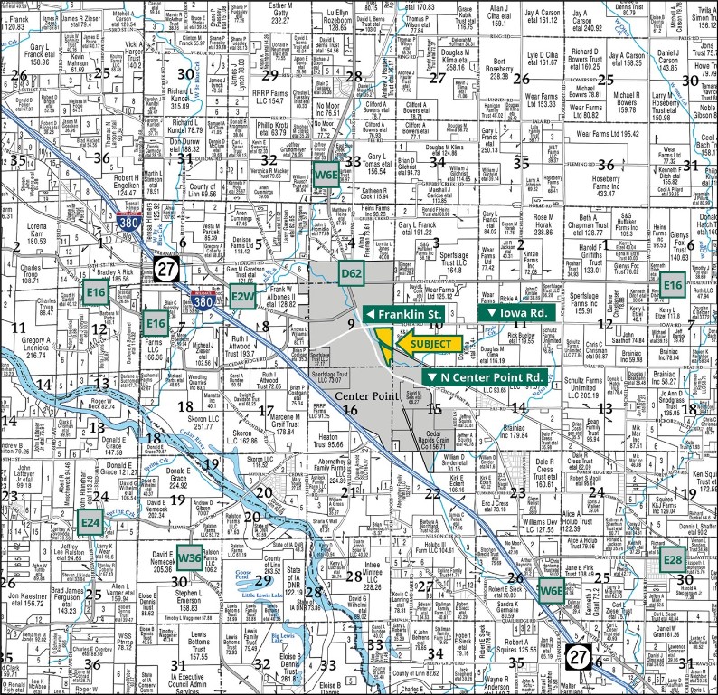 Iowa Road Center Point IA 52402