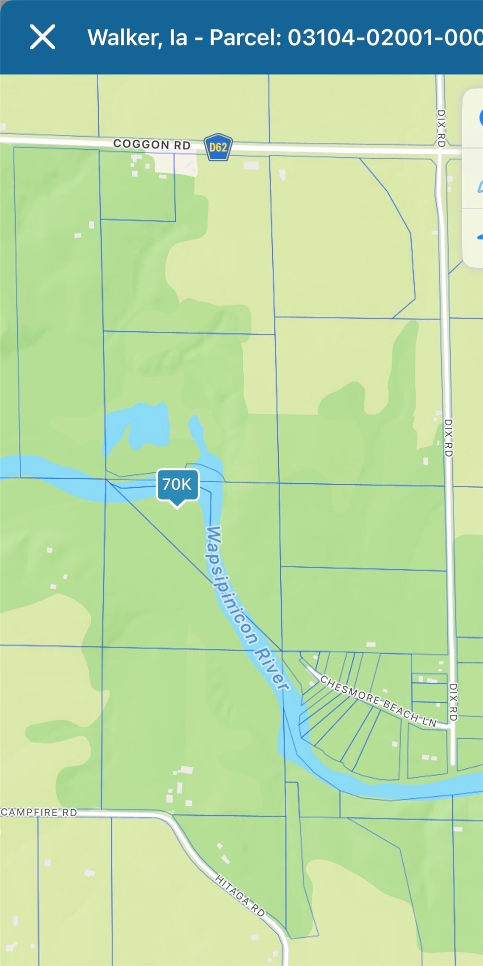 Walker, Ia - Parcel: 03104-02001-00000 Walker IA 52352