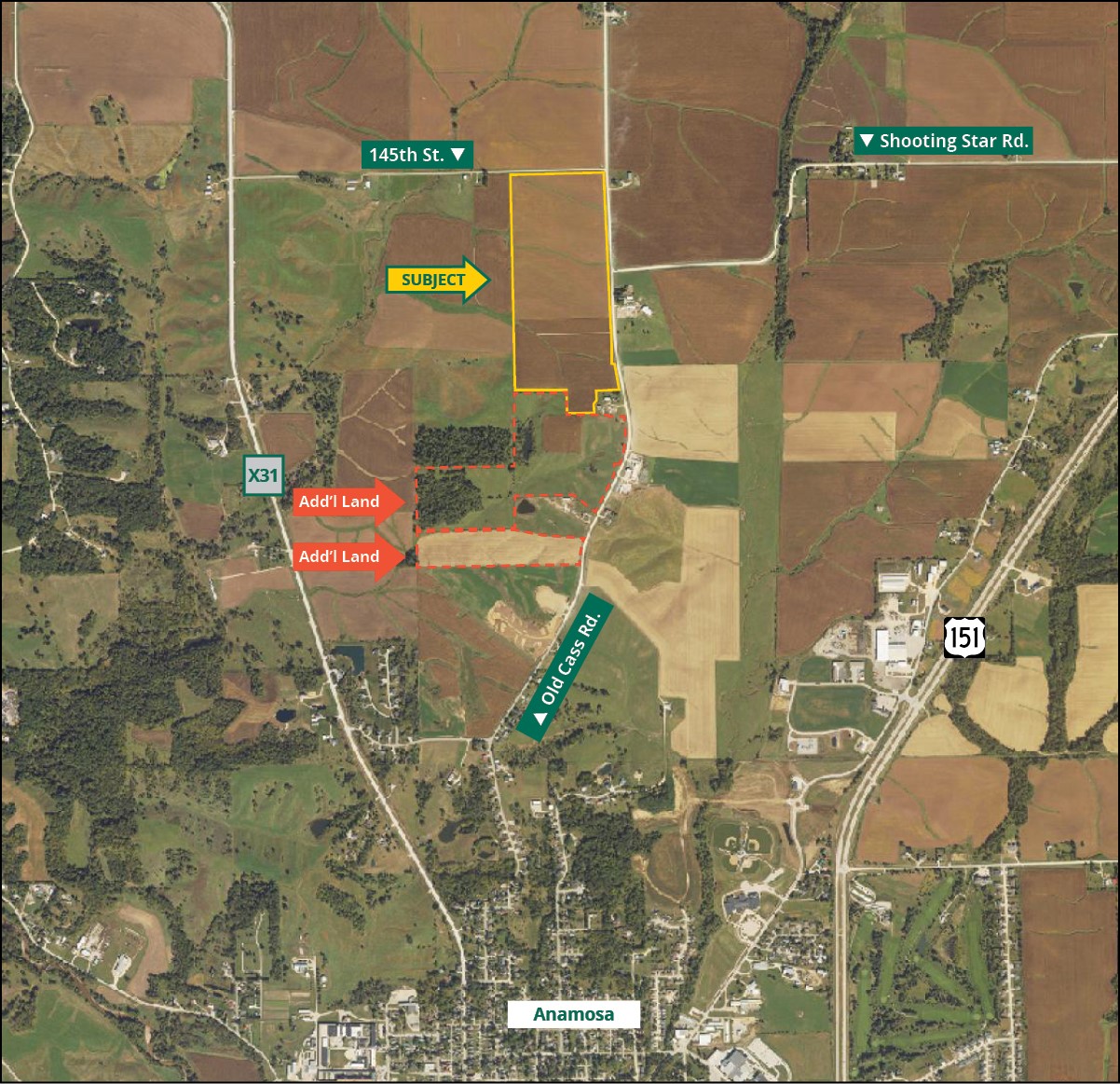 Old Cass Road & 145th Street Anamosa IA 52205