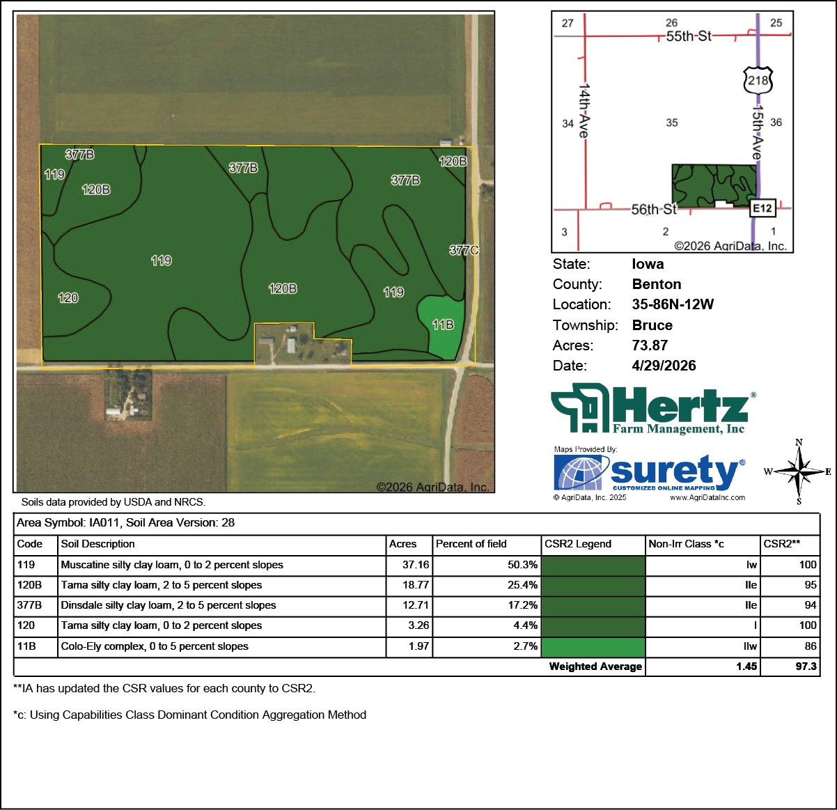 US-218 & 56th Street Dysart IA 52224