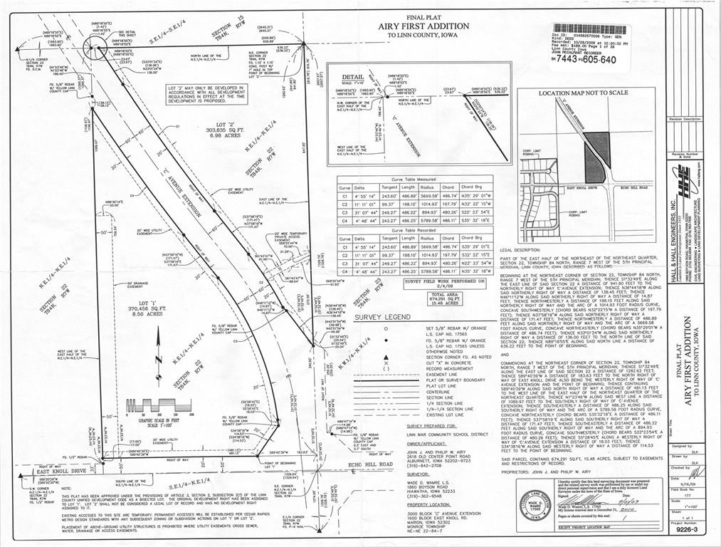 C Ave/e Knoll Road Marion IA 52302