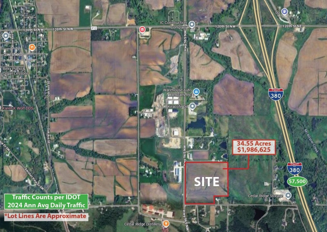 Highway 965/140th Street NW Swisher IA 52338