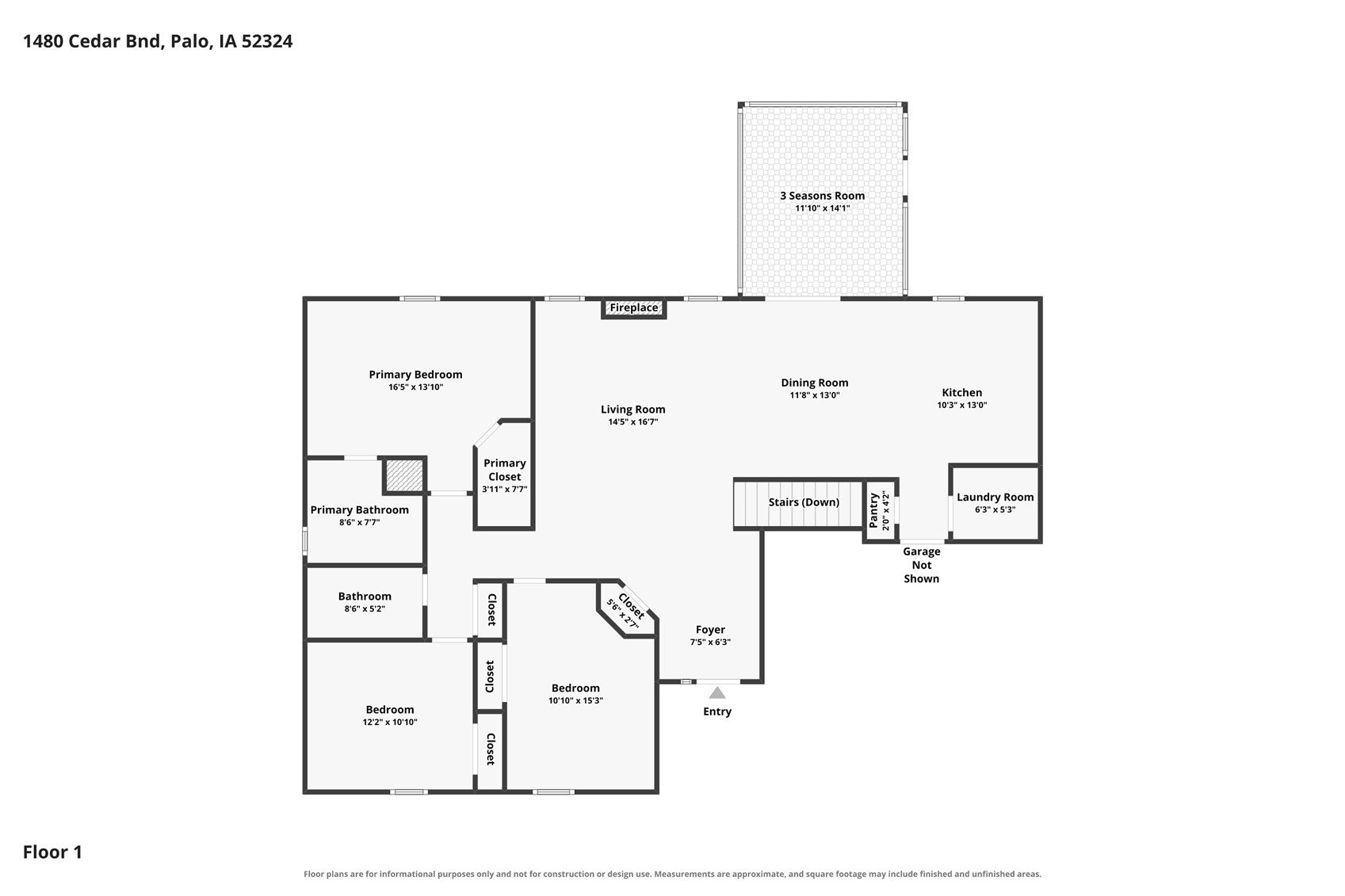 1480 Cedar Bend Drive Palo IA 52324