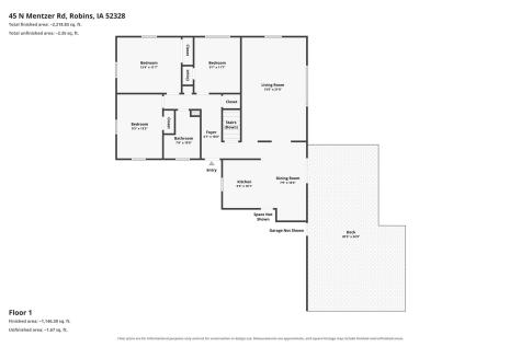 45 N. Mentzer Road Robins IA 52328
