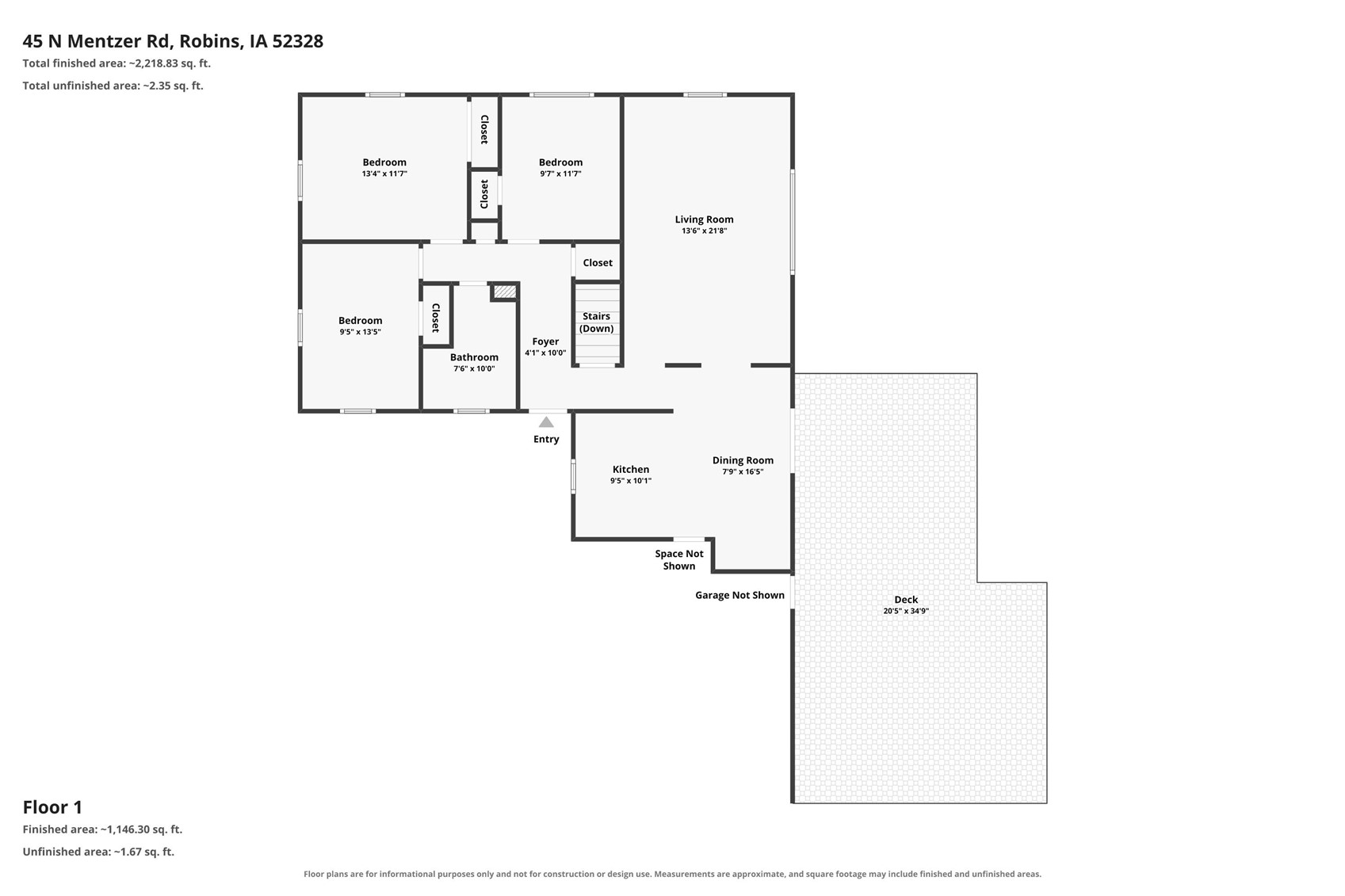 45 N. Mentzer Road Robins IA 52328