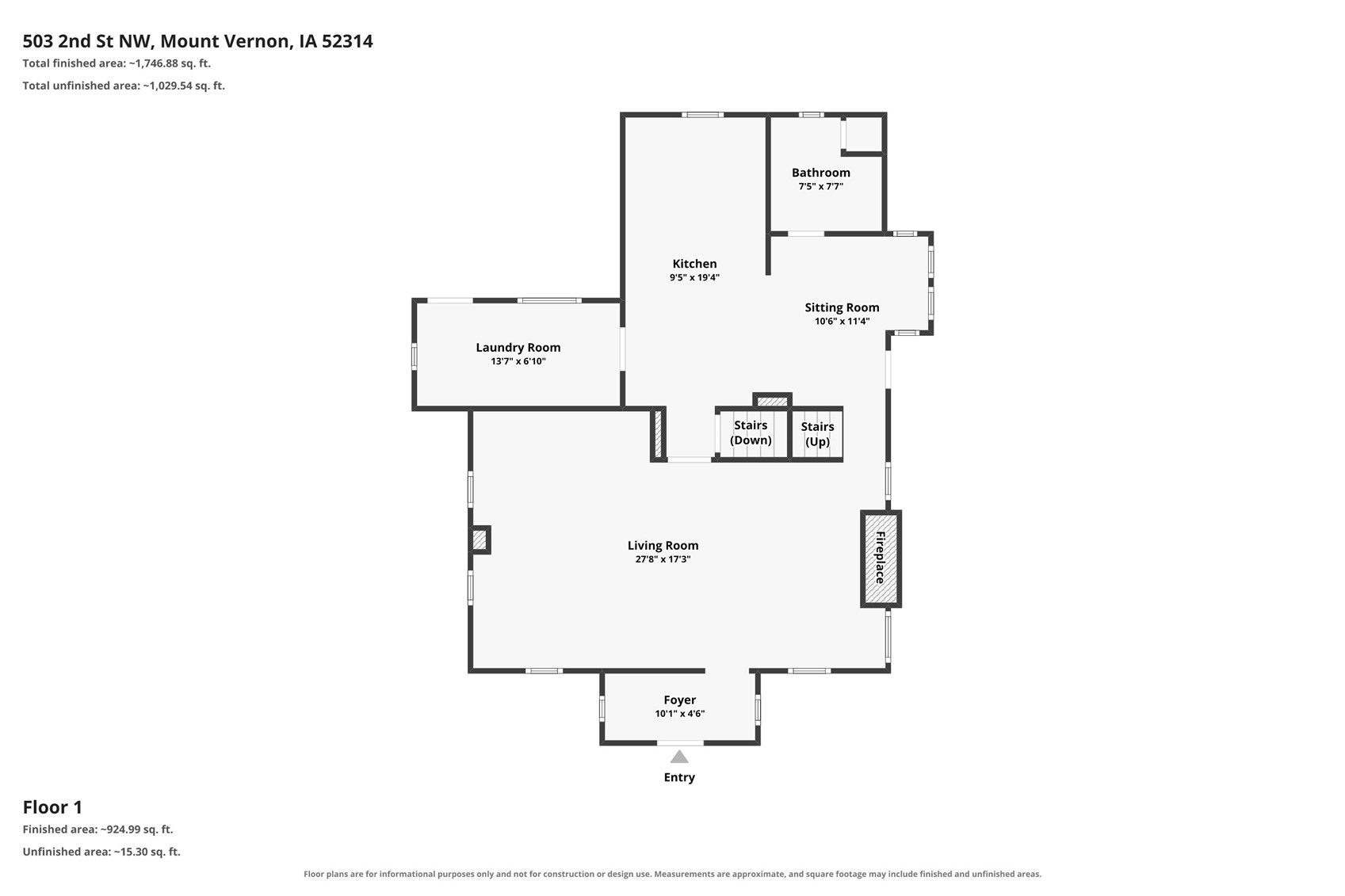 503 2nd Street NW Mt Vernon IA 52314