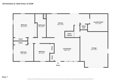 1524 Rainbow Drive Belle Plaine IA 52208