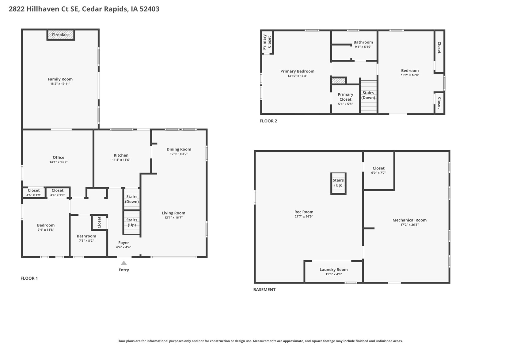 2822 Hillhaven Court SE Cedar Rapids IA 52403