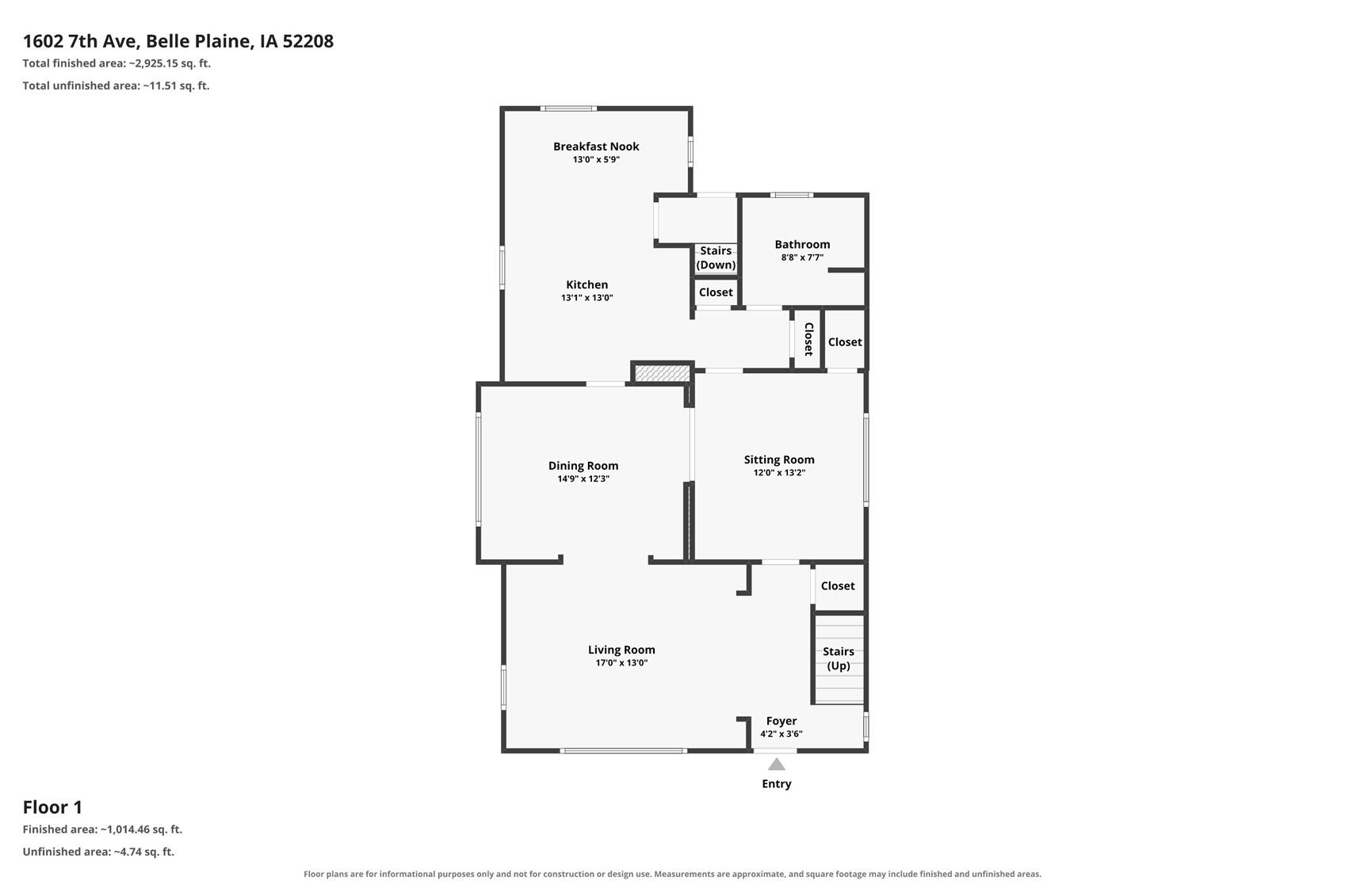 1602 7th Avenue Belle Plaine IA 52208