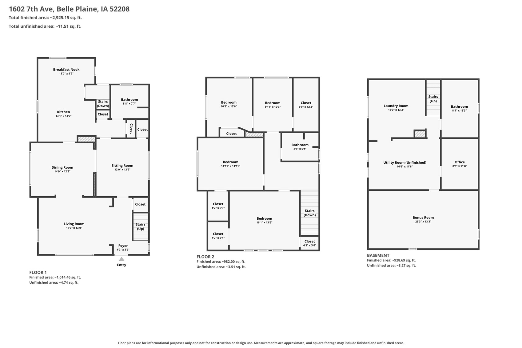 1602 7th Avenue Belle Plaine IA 52208