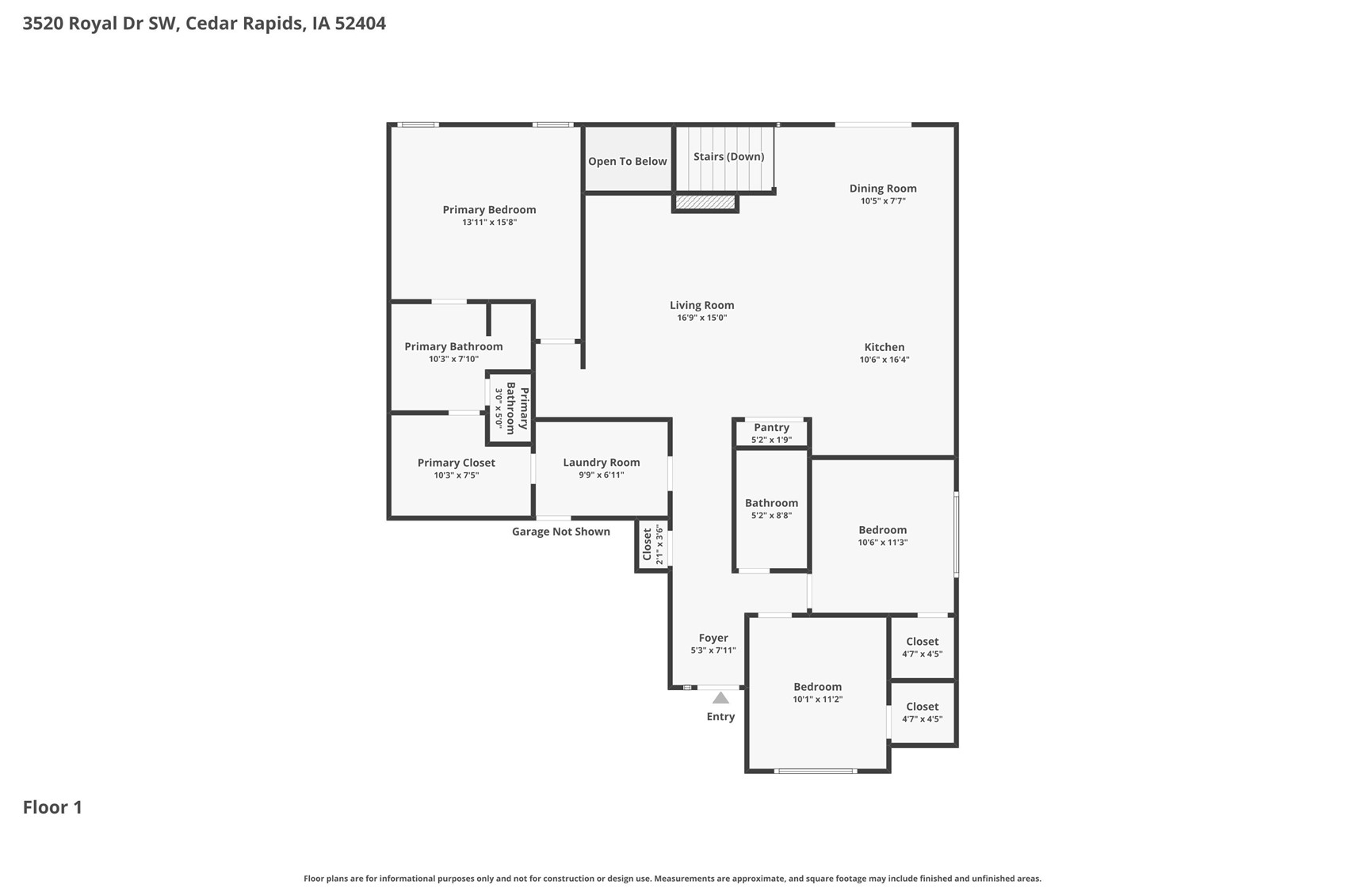 3520 Royal Drive SW Cedar Rapids IA 52404