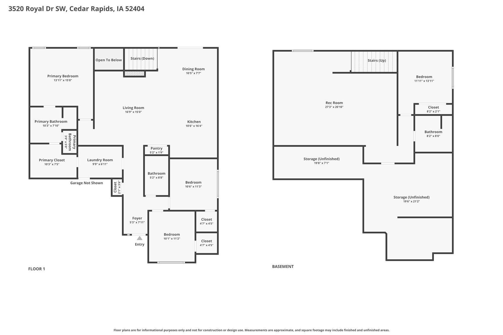 3520 Royal Drive SW Cedar Rapids IA 52404