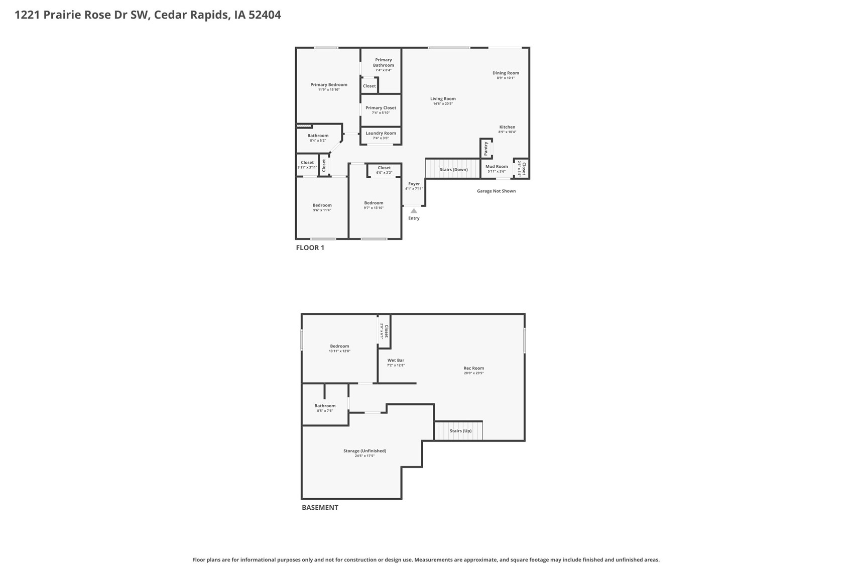 1221 Prairie Rose Drive SW Cedar Rapids IA 52404