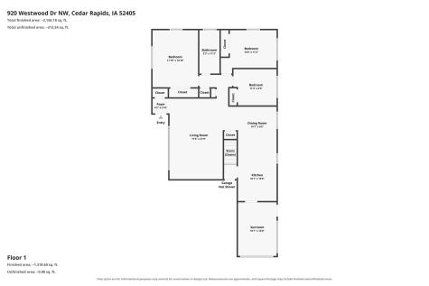 920 Westwood NW Cedar Rapids IA 52405