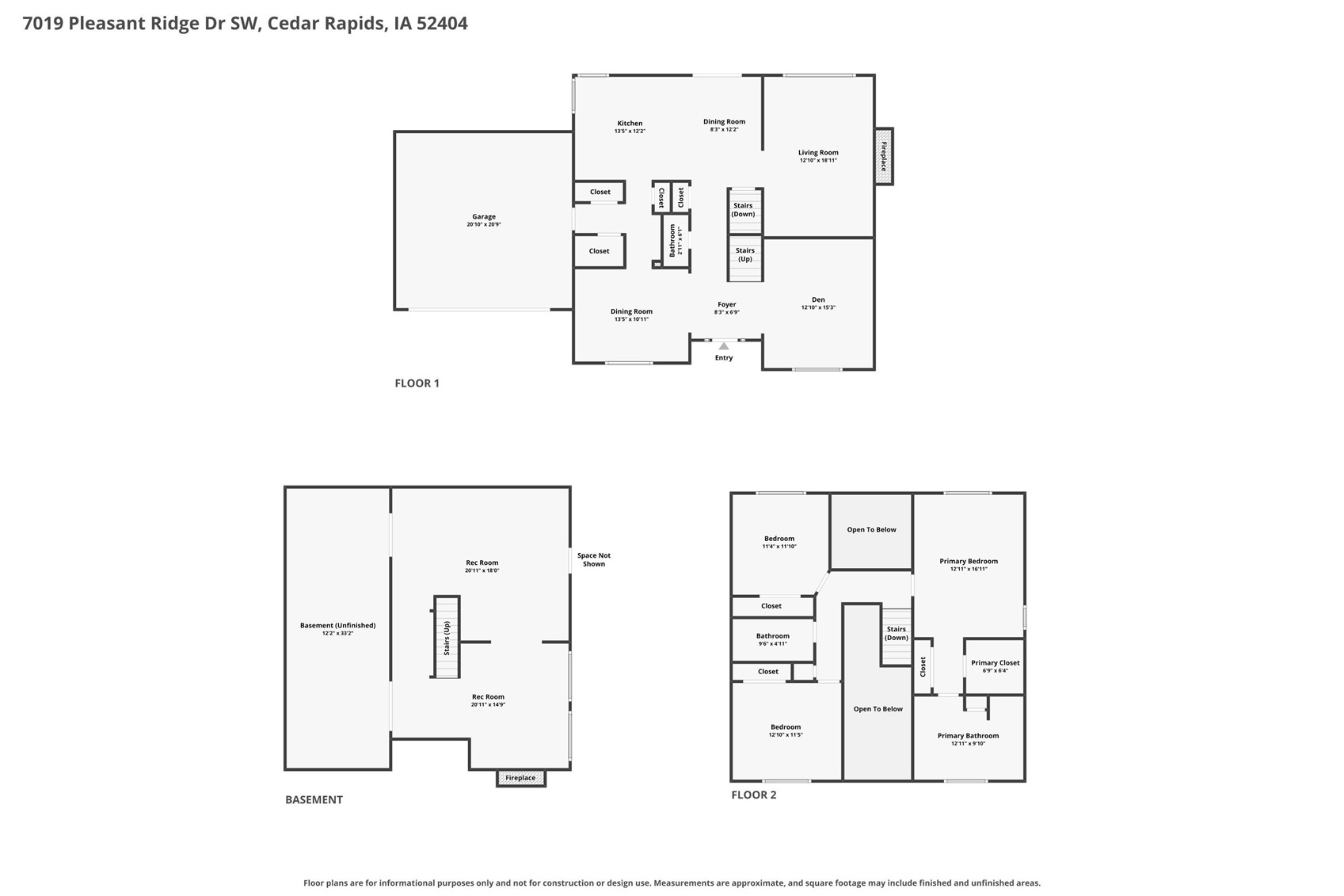 7019 Pleasant Ridge Drive SW Cedar Rapids IA 52404
