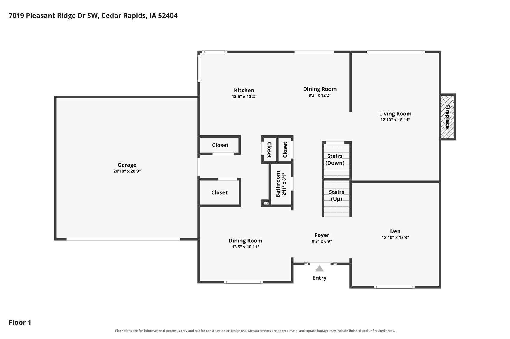 7019 Pleasant Ridge Drive SW Cedar Rapids IA 52404