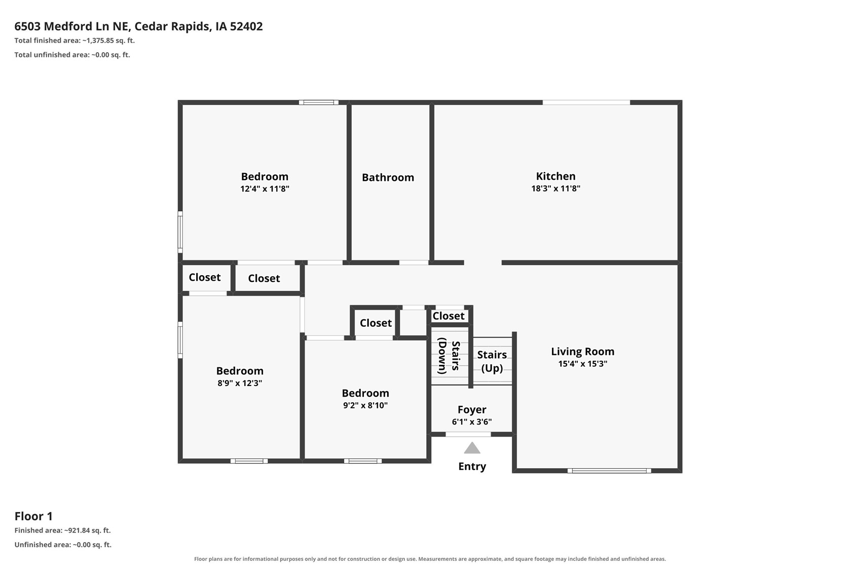 6503 Medford Lane NE Cedar Rapids IA 52402