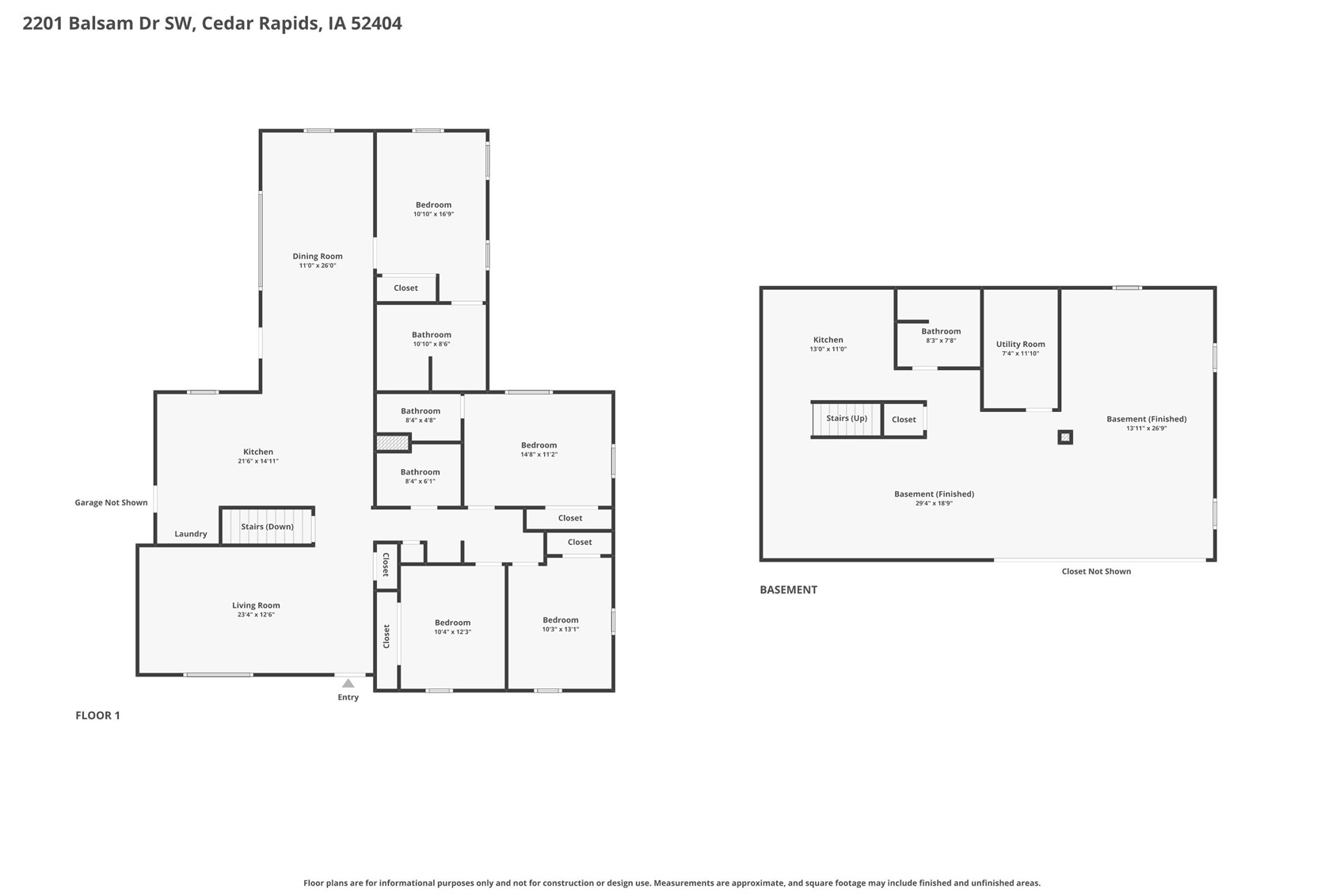 2201 Balsam Drive SW Cedar Rapids IA 52404