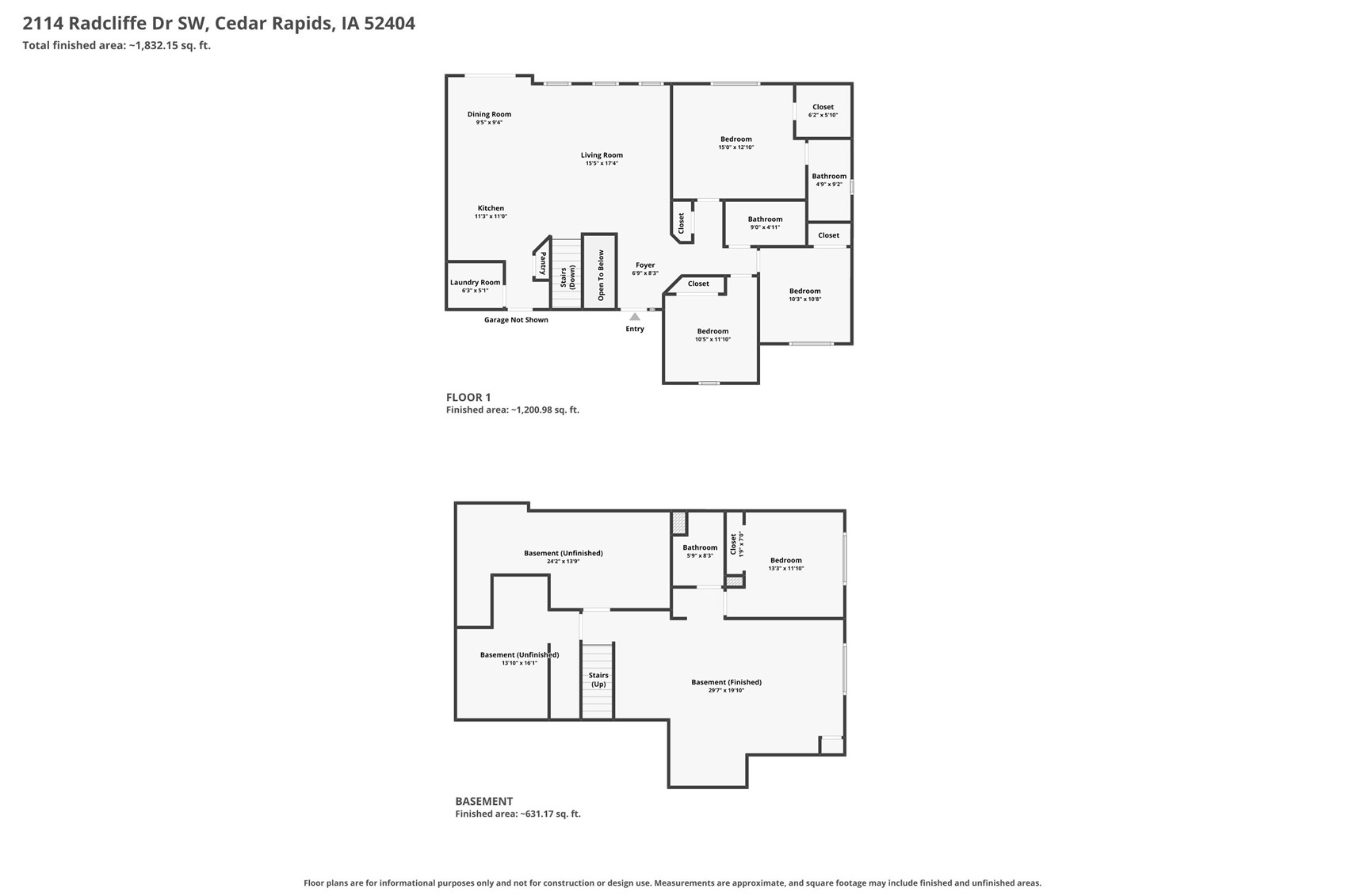 2114 Radcliffe Drive SW Cedar Rapids IA 52404