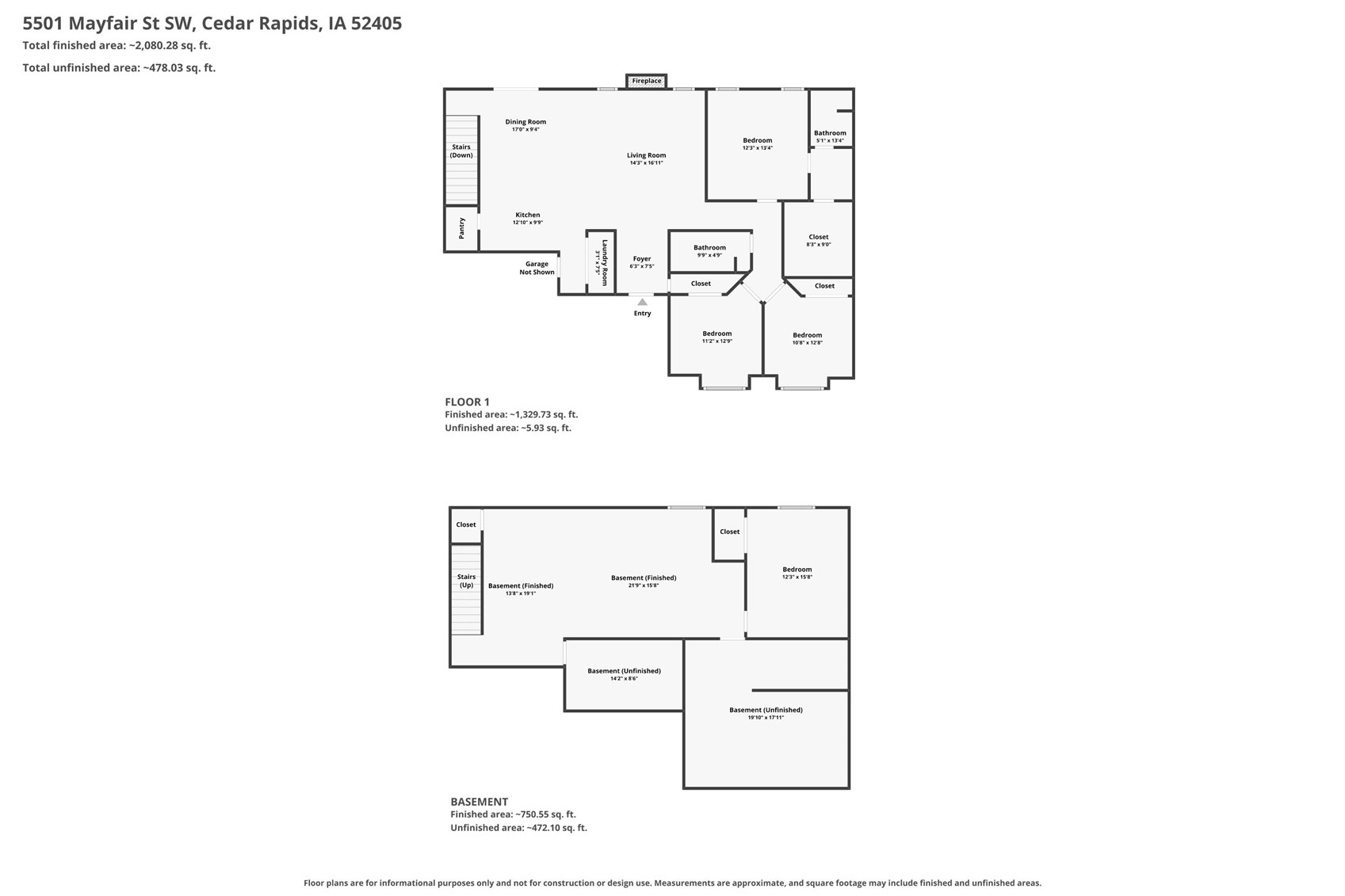 5501 Mayfair Street Cedar Rapids IA 52404