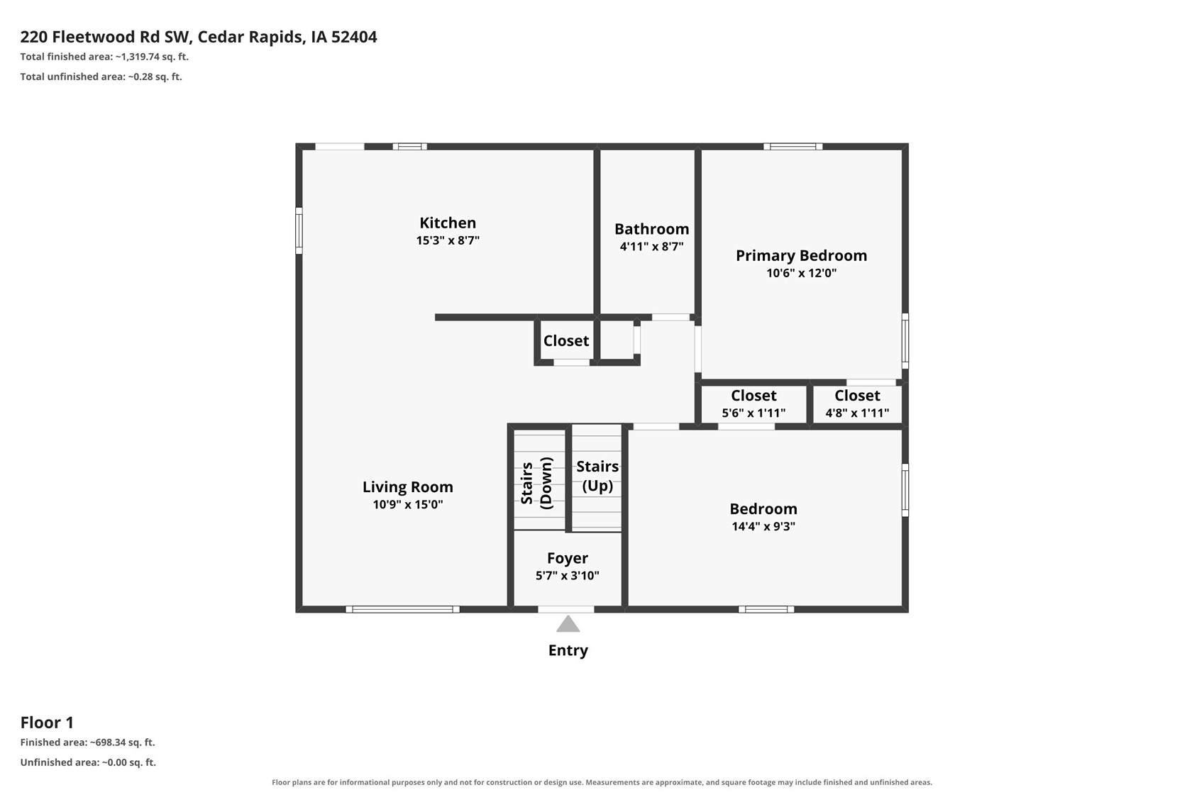 220 Fleetwood Road SW Cedar Rapids IA 52404