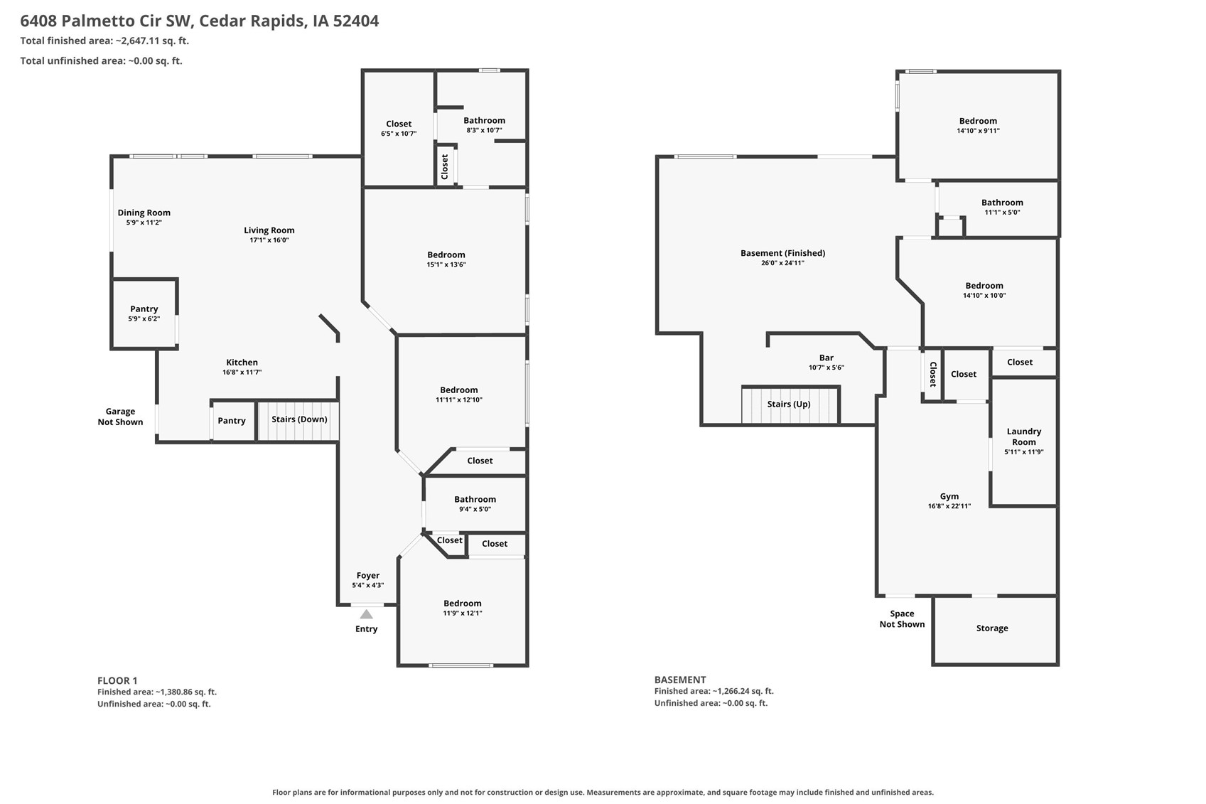 6408 Palmetto Circle SW Cedar Rapids IA 52405