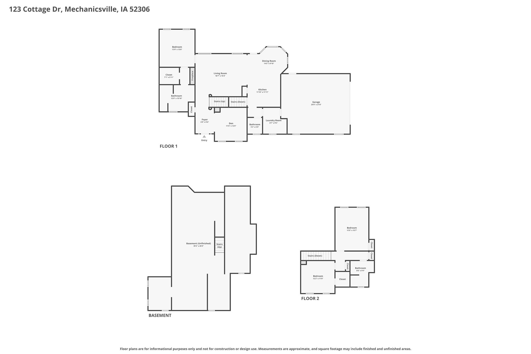 123 Cottage Drive Mechanicsville IA 52306