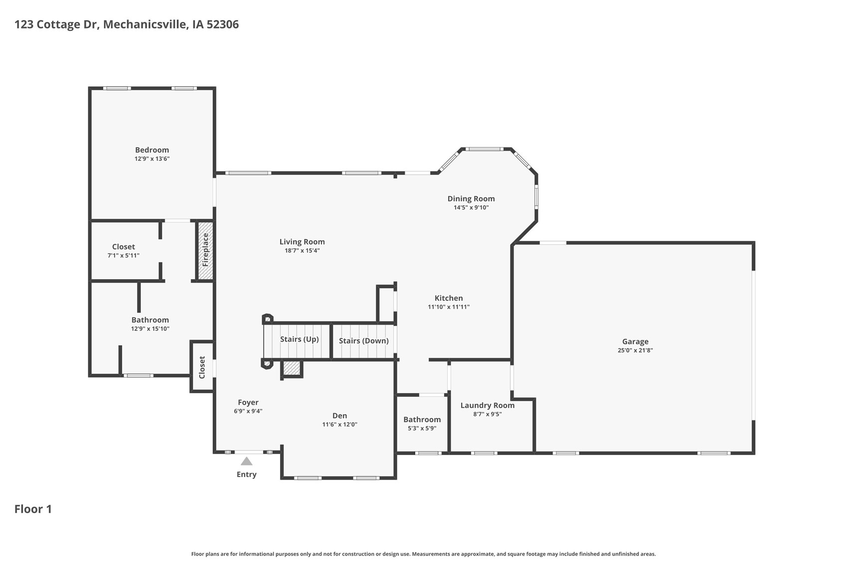 123 Cottage Drive Mechanicsville IA 52306