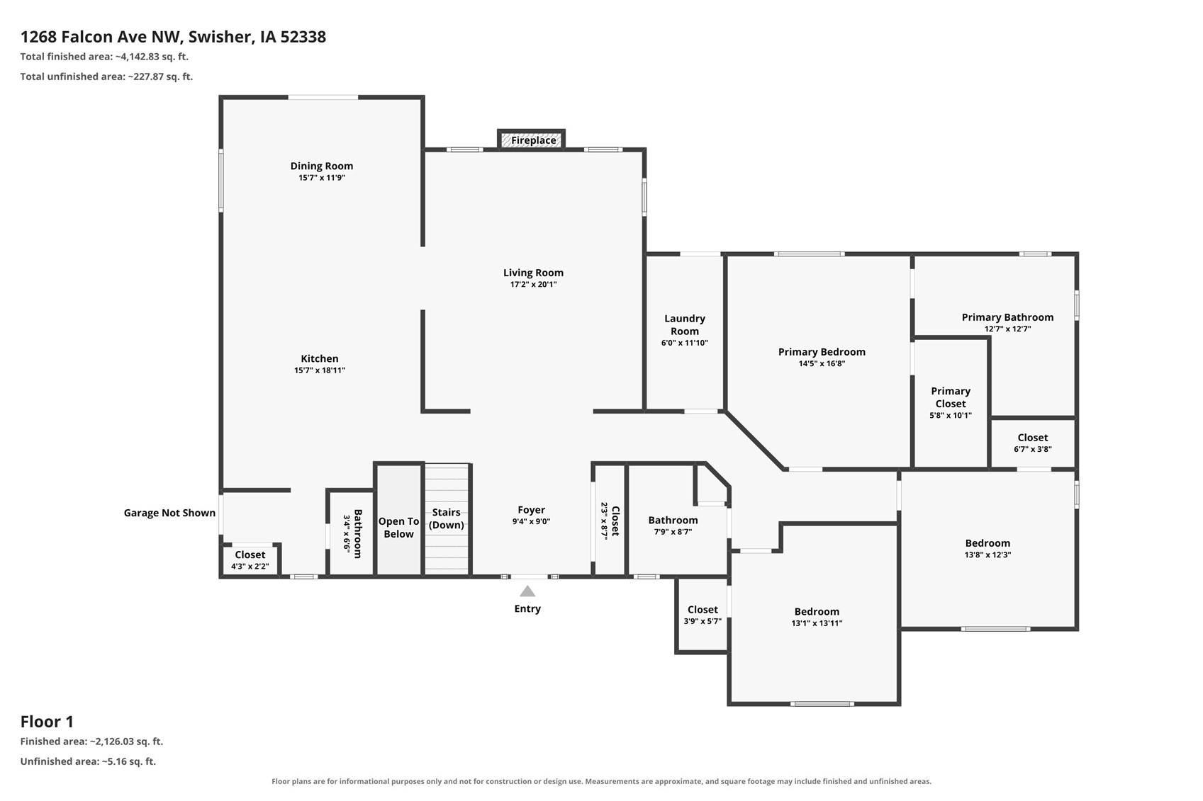 1268 Falcon Avenue NW Swisher IA 52338
