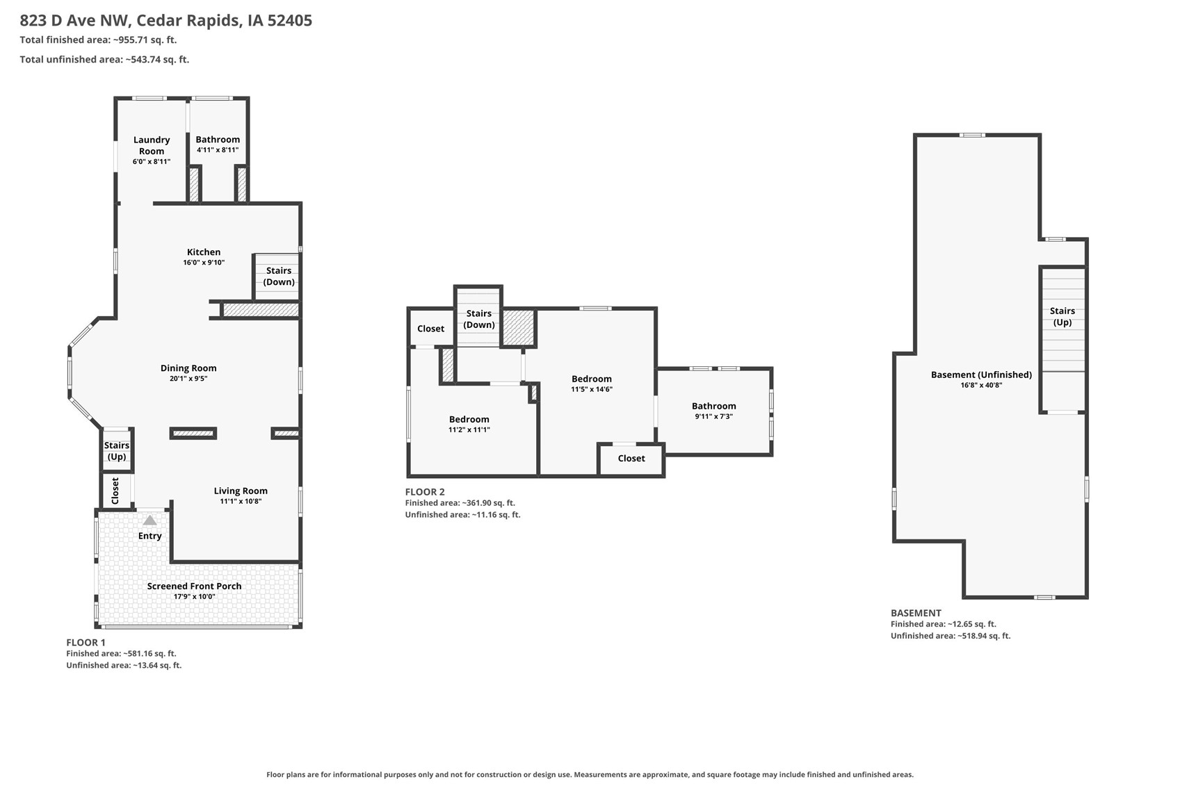 823 D Avenue NW Cedar Rapids IA 52405