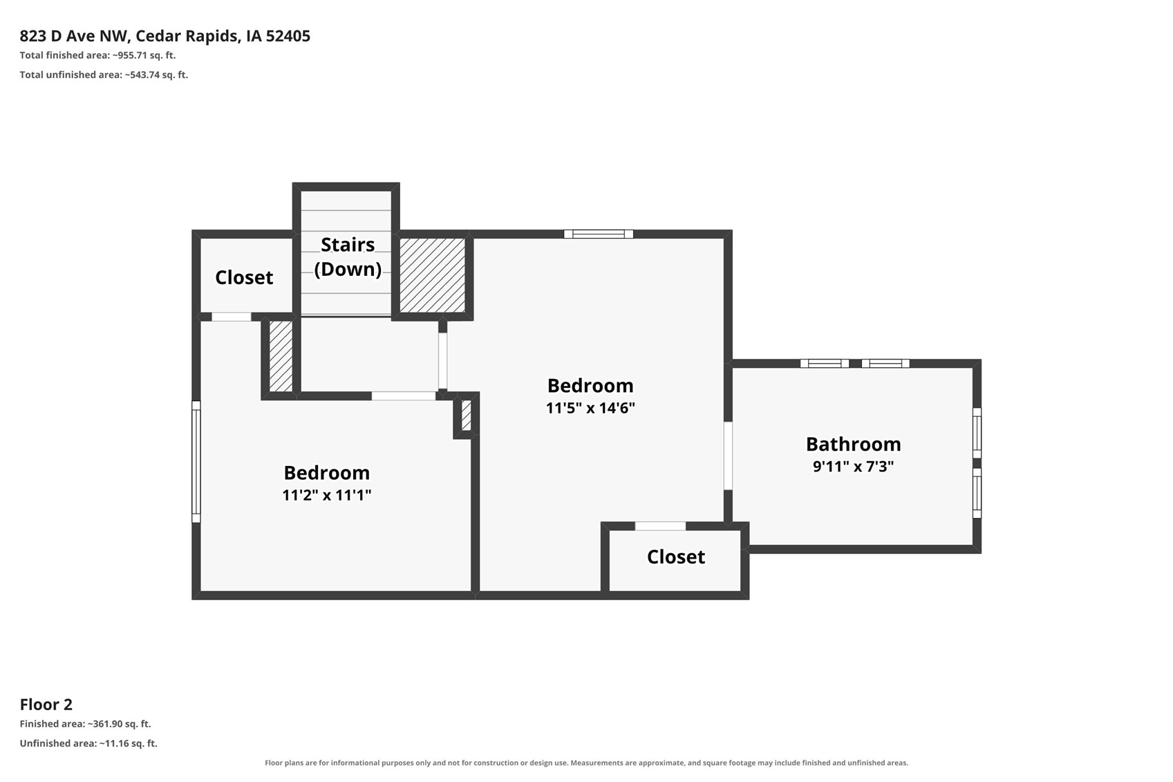 823 D Avenue NW Cedar Rapids IA 52405