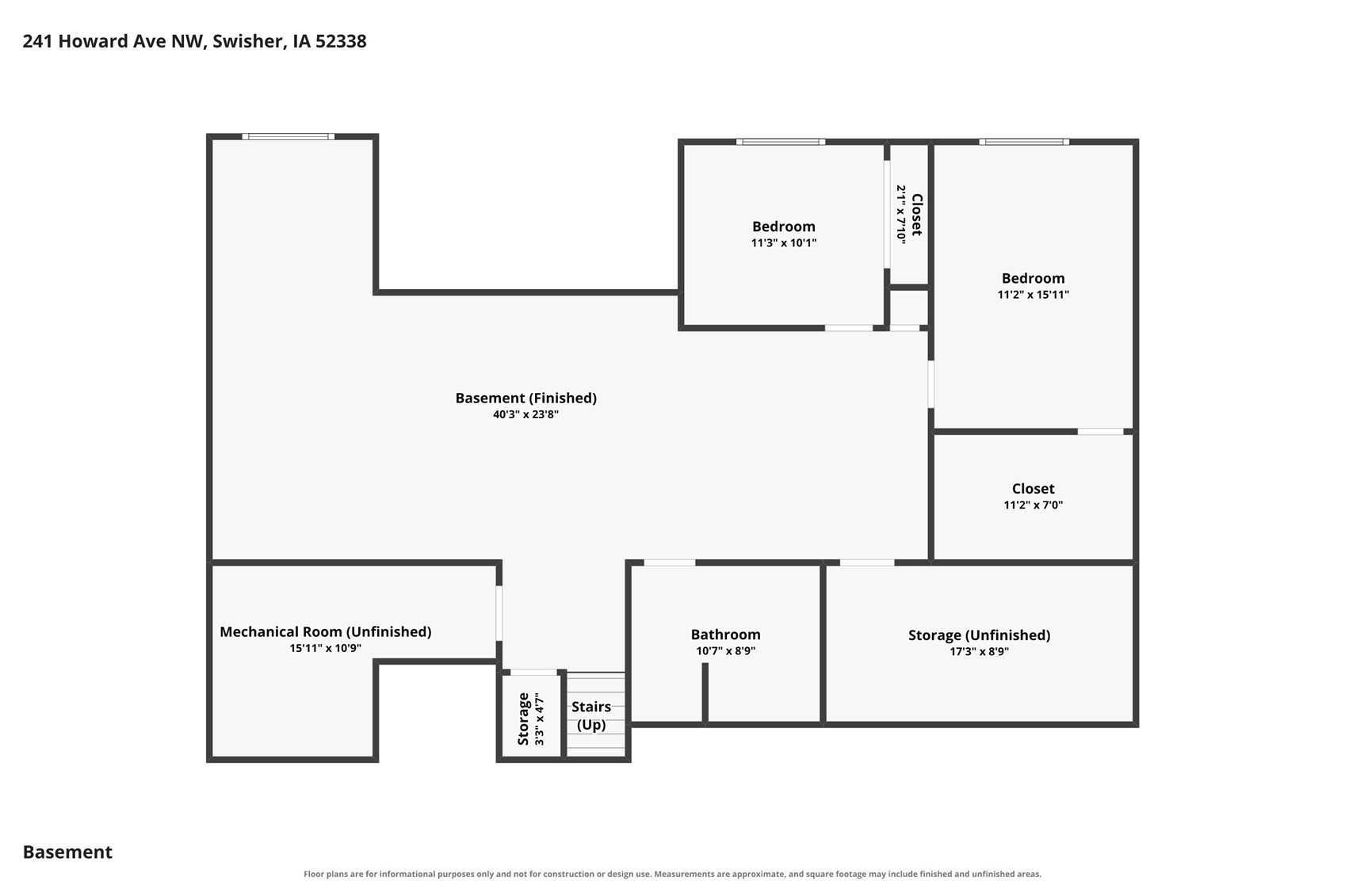 241 Howard Avenue NW Swisher IA 52338