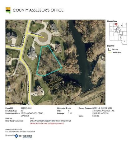 1360 NE Lakewoods Court Swisher IA 52338