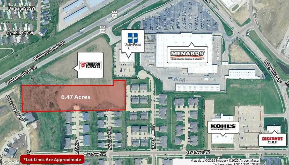 Williams Boulevard SW 6.47 Ac Cedar Rapids IA 52404