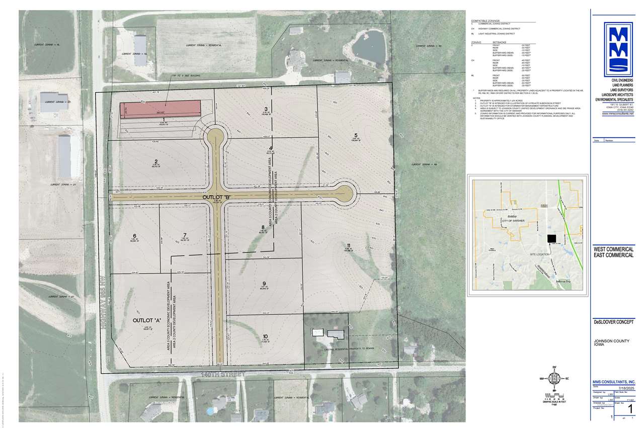 Highway 965/140th Street NW Swisher IA 52338