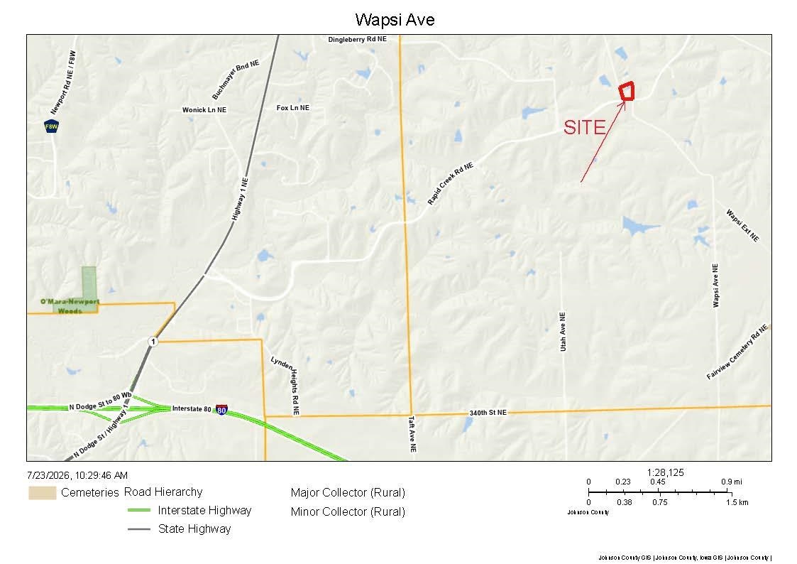 5 Acres Wapsi Avenue NE Iowa City IA 52240