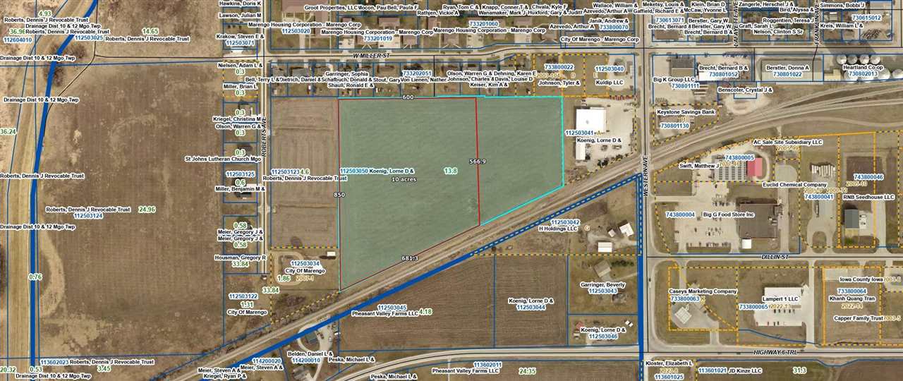 Auditors Parcel # 112503050 Marengo IA 52301