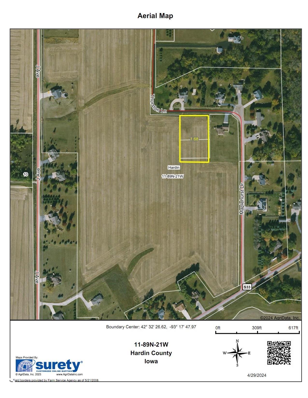 Tbd 1.68 Acres Thurston Lane Iowa Falls IA 50126