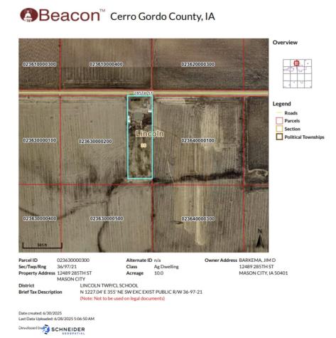 12489 285th Street Mason City IA 50401