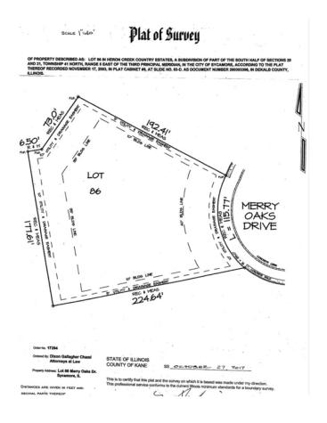 Lot 86 Merry Oaks Drive Sycamore IL 60178