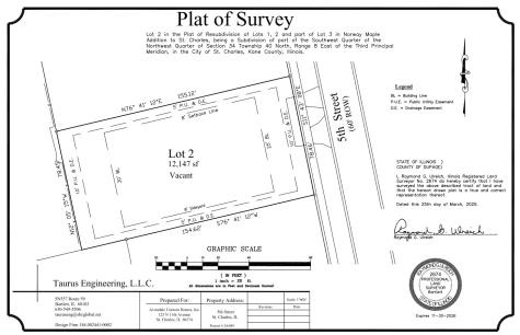 Lot 2 in Block 2 Norway Maple Addition To St. Charles St. Charles IL 60174