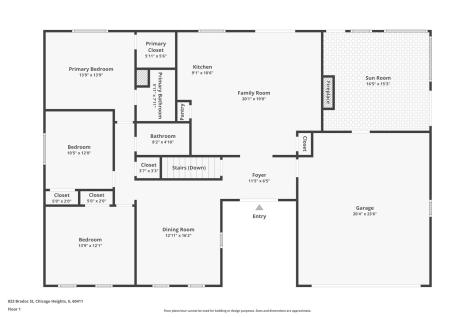 823 Bradoc Street Chicago Heights IL 60411