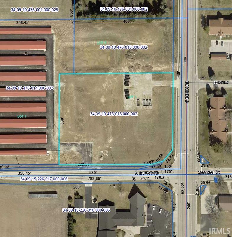 Corner Of Dixon Road & Zartman Road Kokomo IN 46902