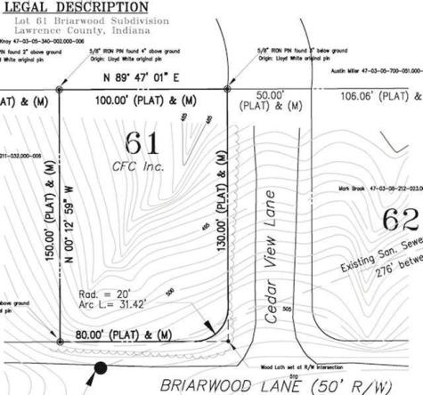 Briarwood Lane Springville IN 47462