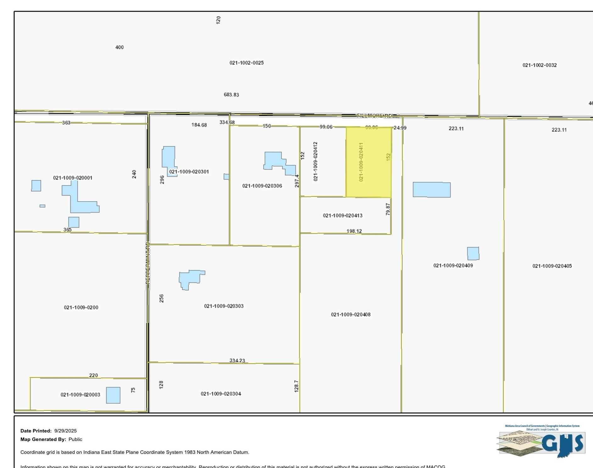 25260 Fillmore Road South Bend IN 46619