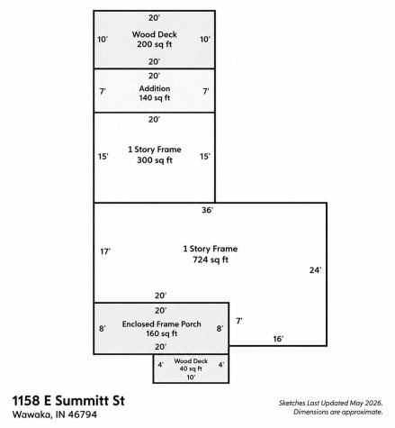 1158 E Summit Street Wawaka IN 46794