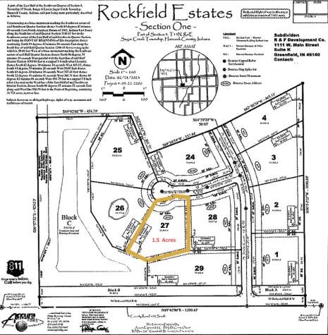 Lot 27 Rockfield Estates Greenfield IN 46140