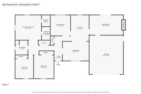820 Yosemite Drive Indianapolis IN 46217