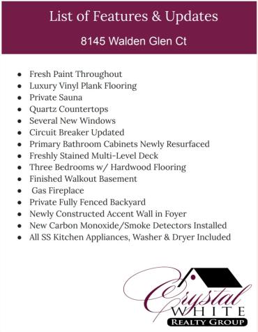8145 Walden Glen Court Indianapolis IN 46278